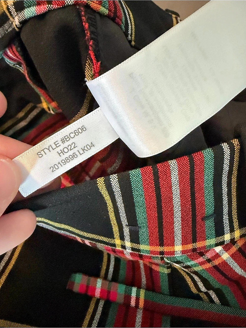 J.Crew Ruby Full-Length Pant Plaid Full-Length Pants in Black & Red Size 2 - Picture 9 of 12